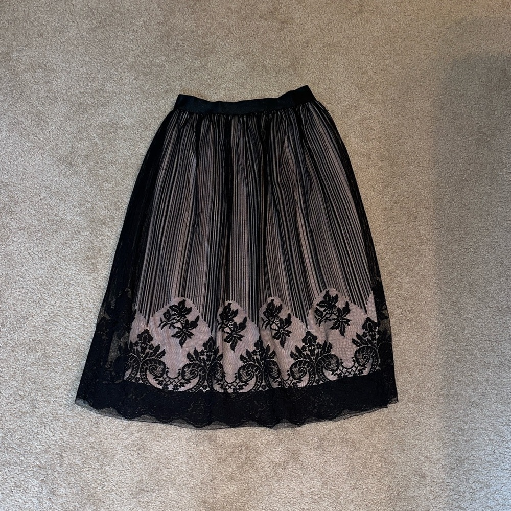 Xhilaration Lace Midi Skirt